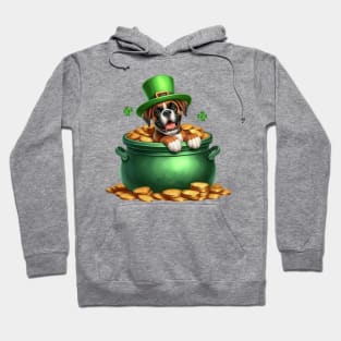 St Patricks Day Boxer Dog Hoodie